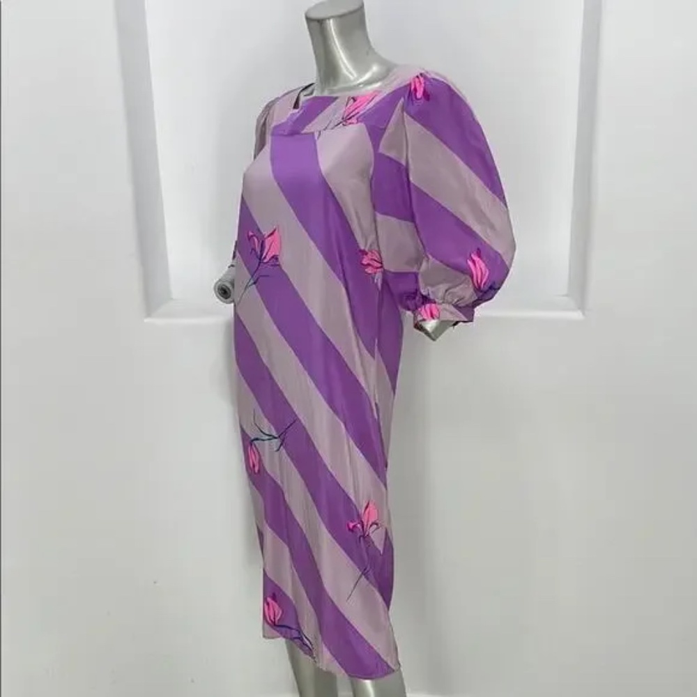Valentino Vintage Silk Sheath Dress size 8 - Picture 5 of 10